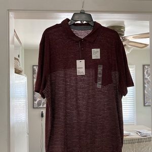 Burgundy Jersey Polo